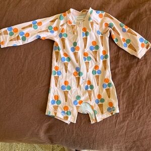 Ice Cream Print Baby Romper